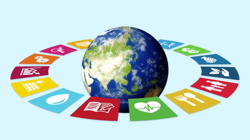pianeta Terra e i 17 obiettivi di sviluppo sostenibile